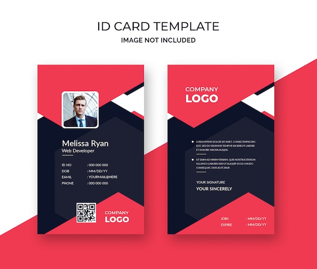 Professional id card template 