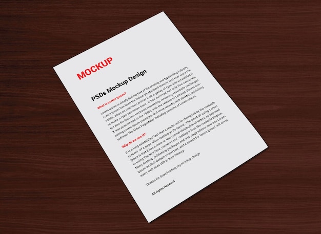 professional invoice Lettterhead fax cover flyer Letter Mockup design free