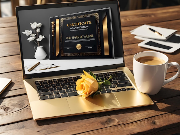 PSD professional laptop and pro mac book mockup template