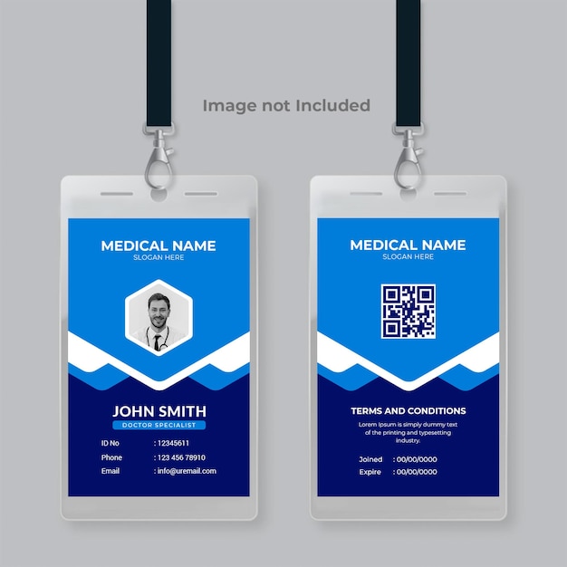 Professional medical business id card design