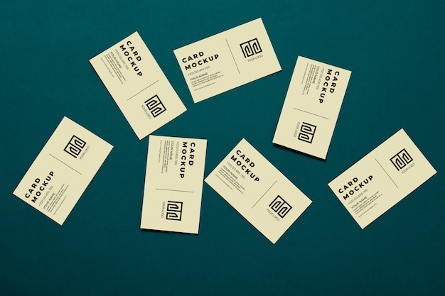 Professional paper business cards mock-up