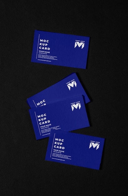 Professional paper business cards mock-up