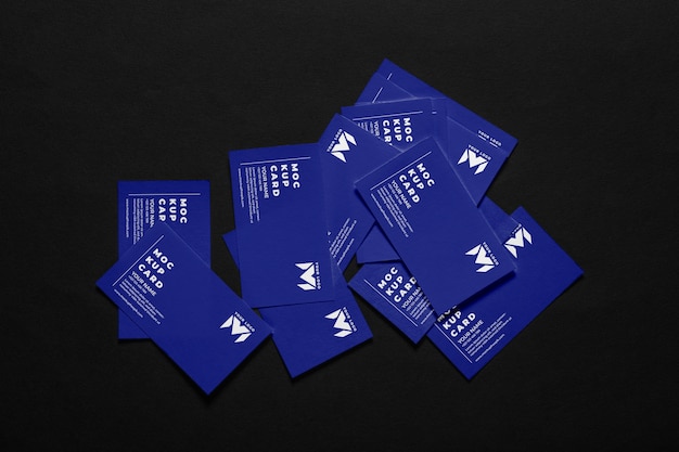 Professional paper business cards mock-up