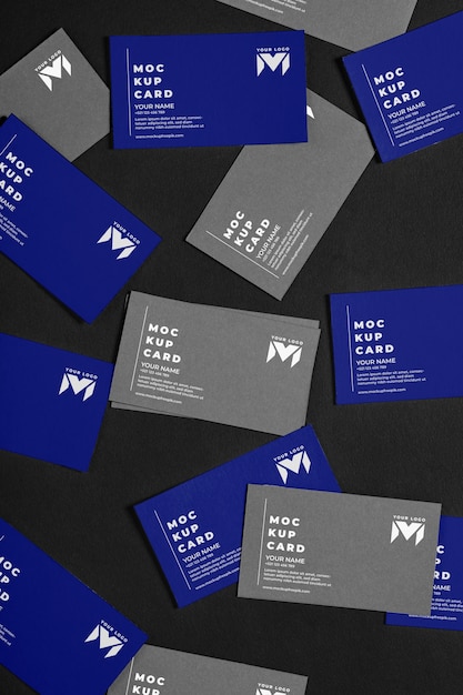 Professional paper business cards mock-up