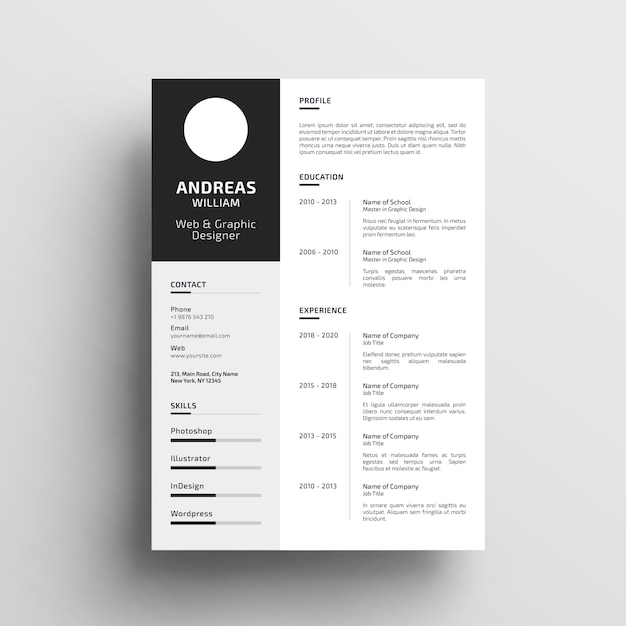 professional resume template