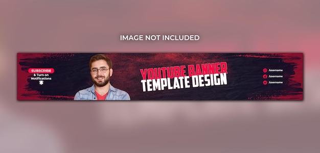 PSD professional youtube banner cover social media psd template