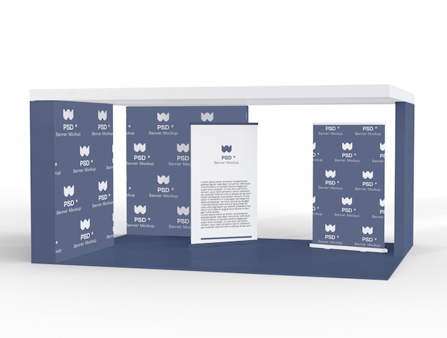 PSD promotion stand mockup