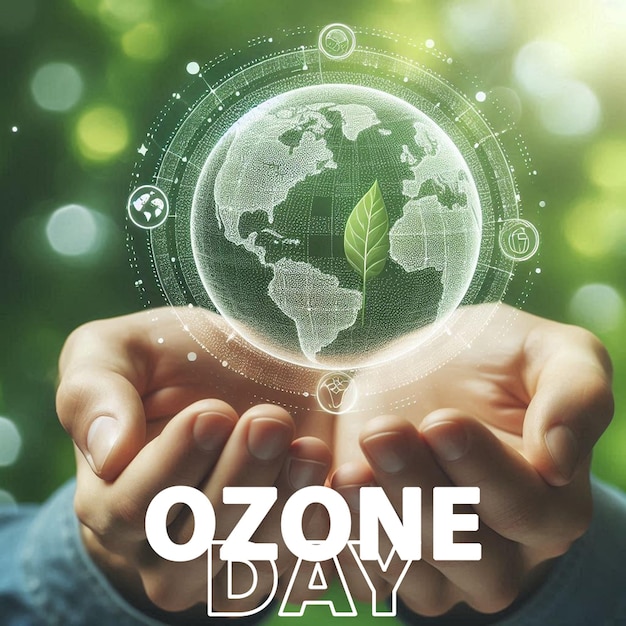 PSD protect our planet world ozone day psd template