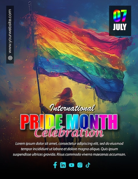 PSD proud and loud lgbtq pride month celebration flyer