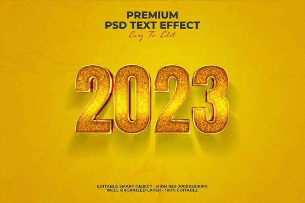 PSD psd 2023 editable text effect