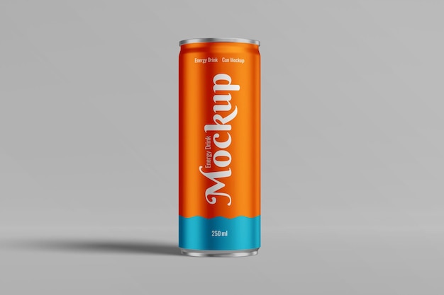 PSD 250ml Drink Can Mockup