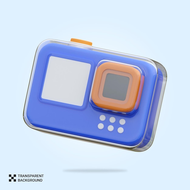 PSD 3D action camera icon