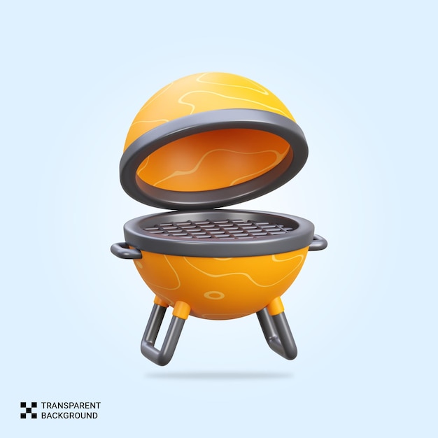 PSD 3D bbq grill icon