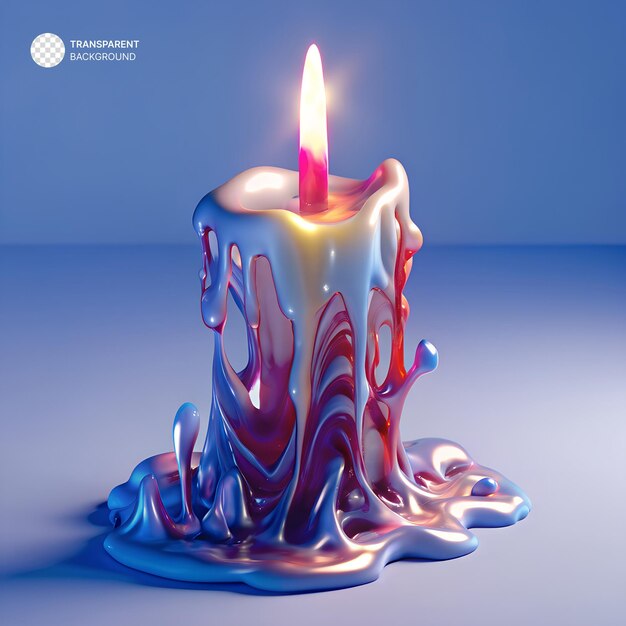 PSD 3d candle liquid shape