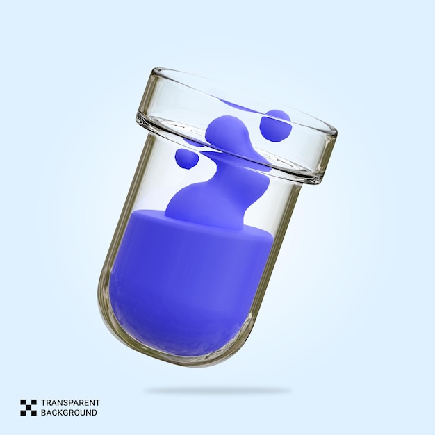 PSD 3D Chemical Flask Icon