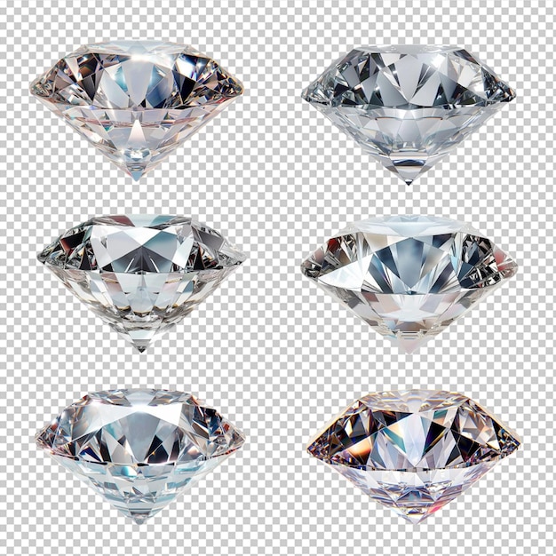 PSD 3d diamond icon isolated on transparent background