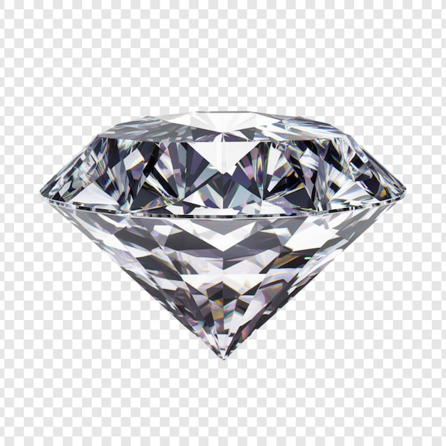 PSD 3d diamond isolated on transparent background