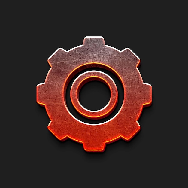 PSD 3d gear icon