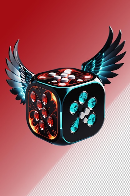 PSD 3d illustration Casino isolated on transparent background