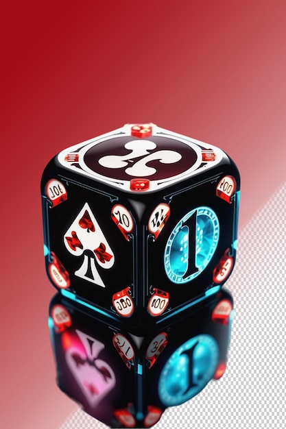 PSD 3d illustration Casino isolated on transparent background