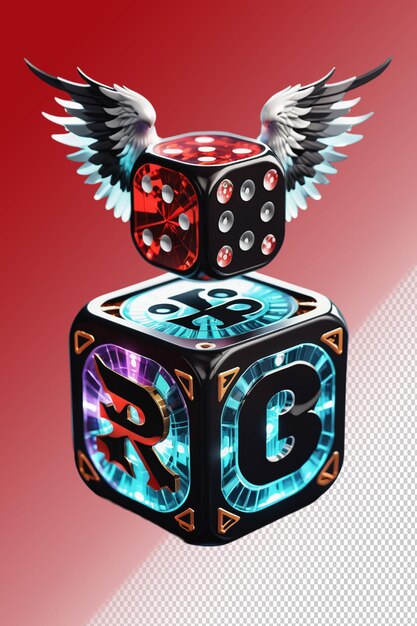 PSD 3d illustration Casino isolated on transparent background