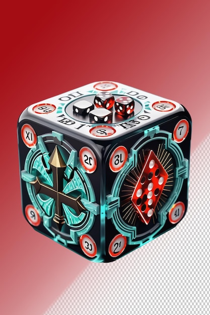 PSD 3d illustration Casino isolated on transparent background