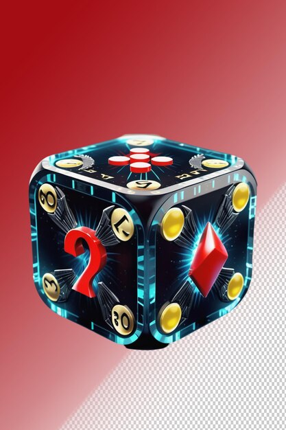 PSD 3d illustration Casino isolated on transparent background