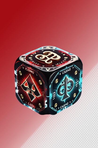 PSD 3d illustration Casino isolated on transparent background