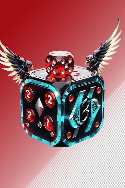 PSD 3d illustration Casino isolated on transparent background