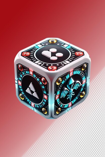 PSD 3d illustration Casino isolated on transparent background