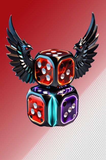 PSD 3d illustration Casino isolated on transparent background