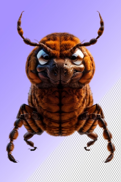 PSD 3d illustration Insect isolated on transparent background