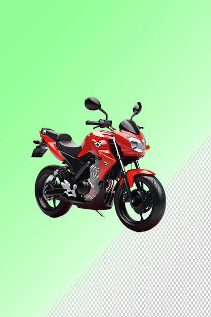 PSD 3d illustration Motorbike isolated on transparent background