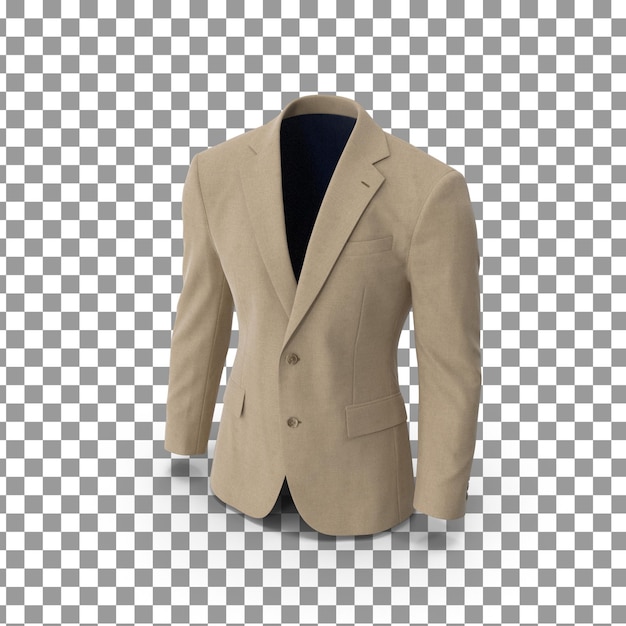 PSD 3D Jacket on isolated and transparent background