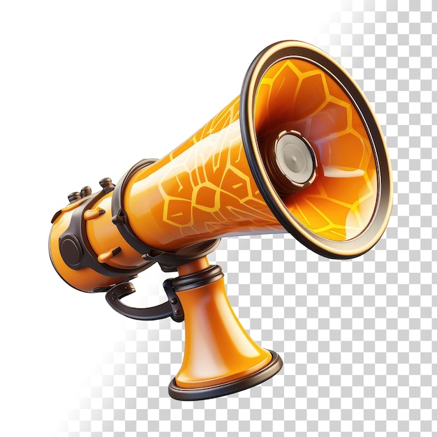 PSD 3D Megaphone isolated on background