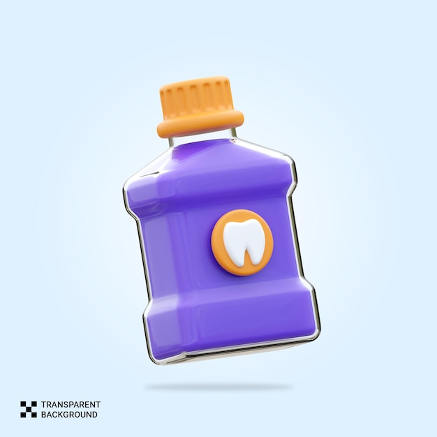 PSD 3D Mouthwash icon