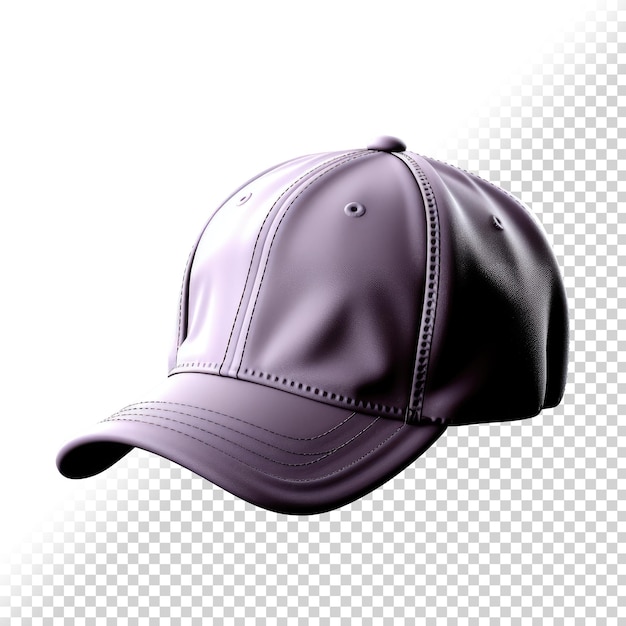 PSD 3D Purple Cap Isolated