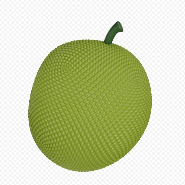 PSD 3d render illustration of  jackfruit