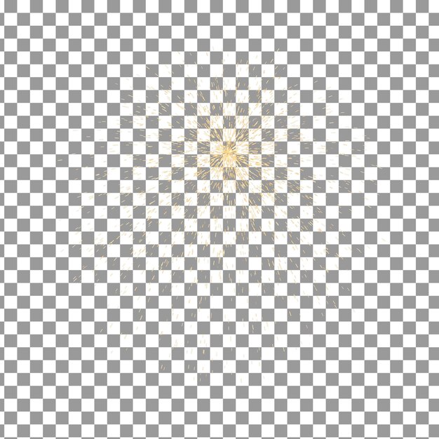 PSD psd 3d sparks on isolated and transparent background