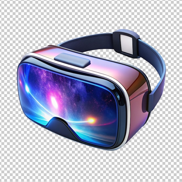 PSD of a 3d virtual reality glasses metaverse technology on transparent background