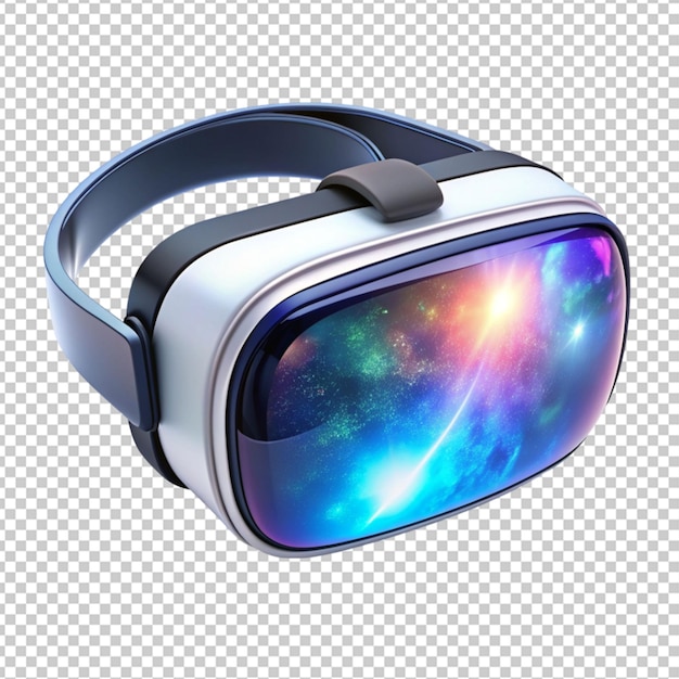 PSD of a 3d virtual reality glasses metaverse technology on transparent background