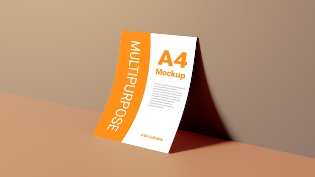 PSD a4 flyer mockup