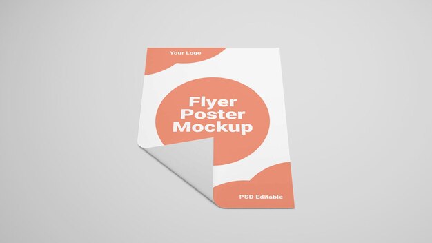 PSD psd a4 flyer mockup