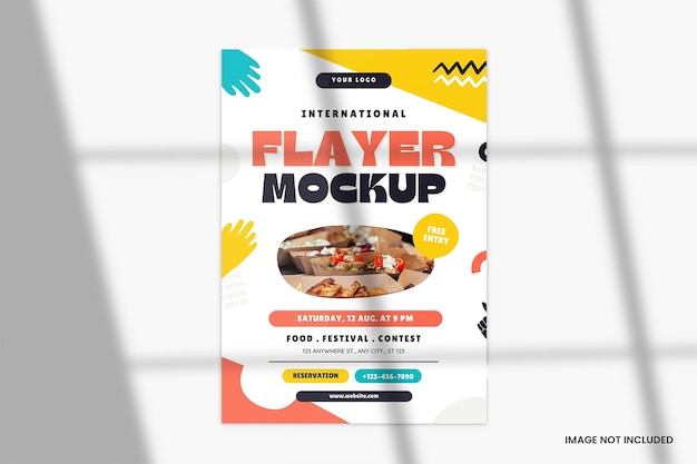 PSD A4 Flyer Mockup