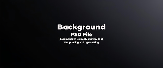 PSD Abstract black gradient background empty black color studio room background