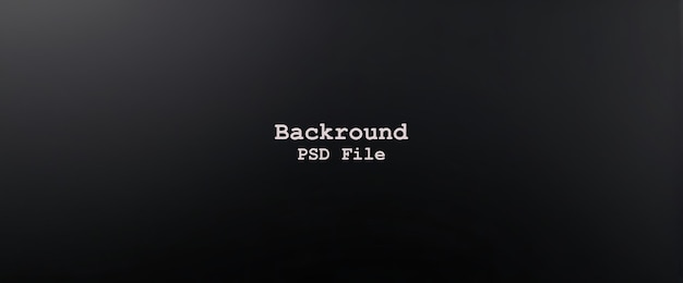 PSD Abstract black gradient background empty black color studio room background