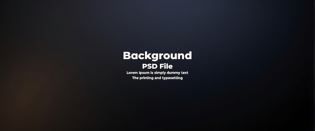 PSD Abstract black gradient background empty black color studio room background