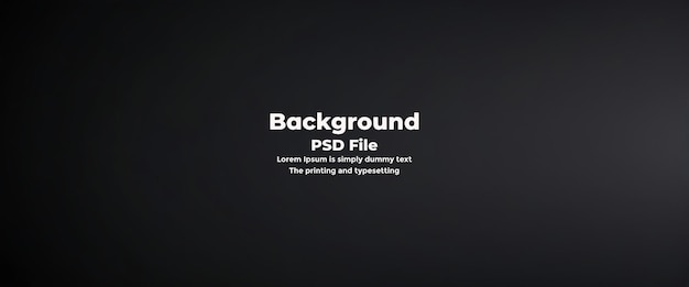 PSD Abstract black gradient background empty black color studio room background