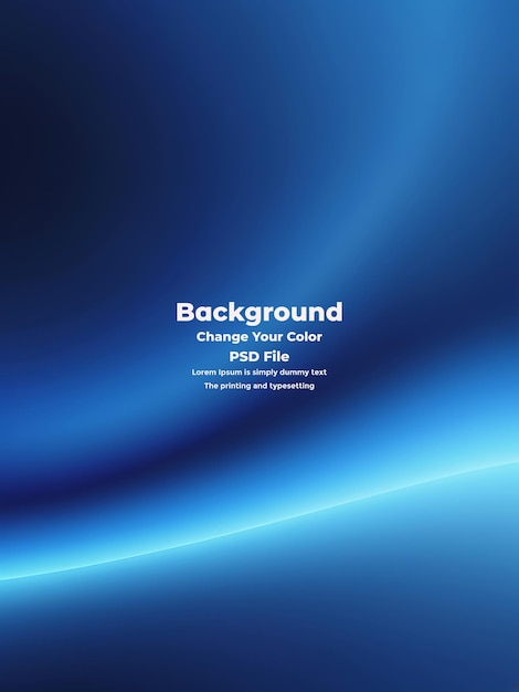 PSD psd abstract blue gradient background empty blue texture