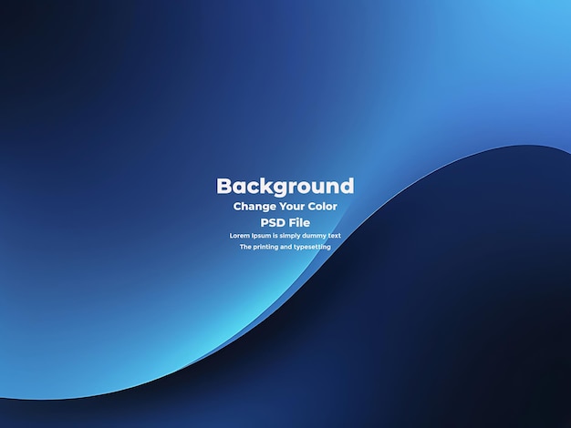 PSD psd abstract blue gradient background empty blue texture